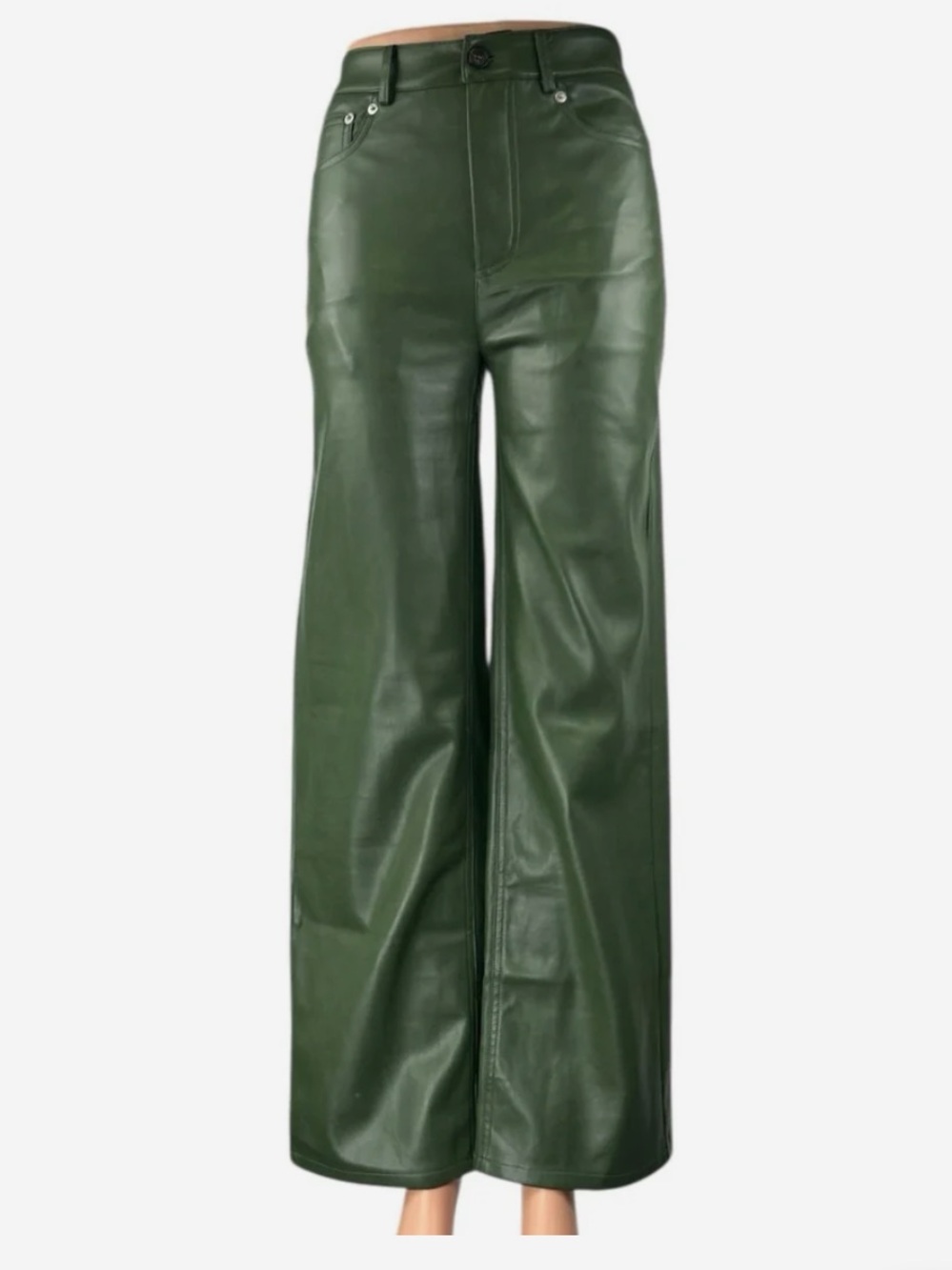 Urban Outfitters Olive Green Faux Leather Jacket